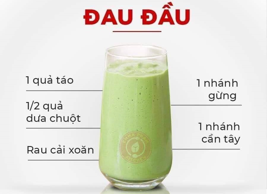 Đau đầu - 8 loại nước công dụng cực kỳ hay
